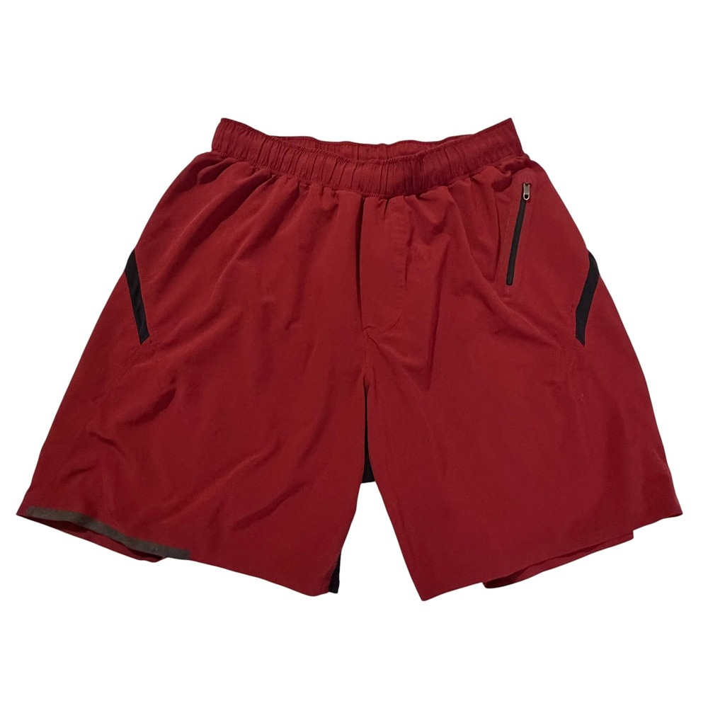 Lululemon Pace Breaker 7" Mesh Lined Shorts Red Running Training Men's Size M